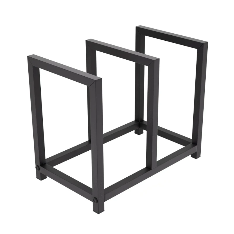 

31BA Modern Black Metal Frame Vinyls Record Shelf For Showcases and Organizing Favorite Albums