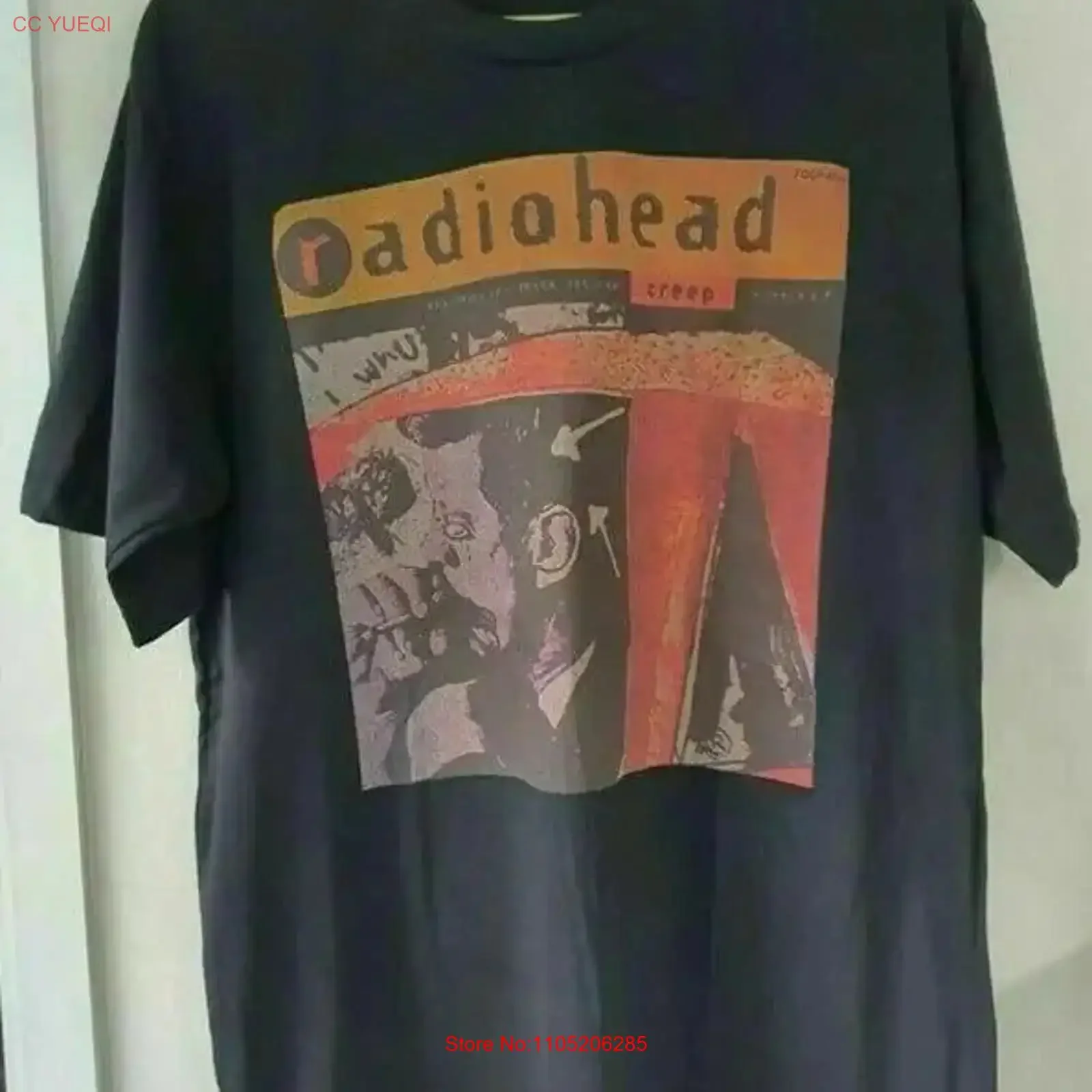 Radiohead Band Creep Vintage T Shirt Size S 5XL vintage Washed designer clothes Stretched fashion Slightly streetwear graphic