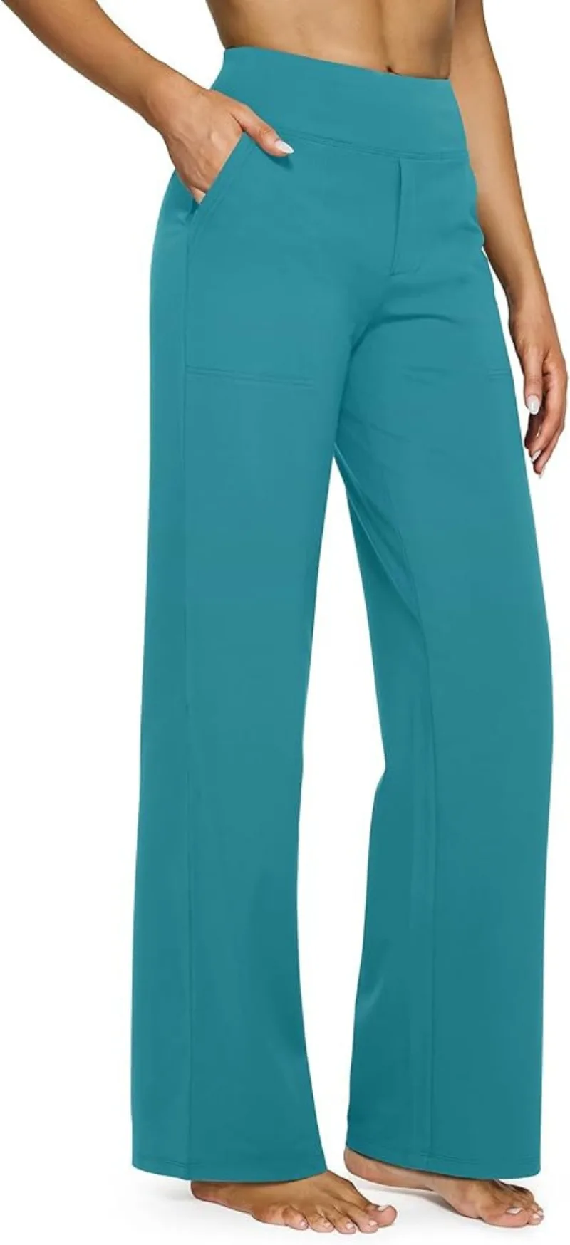 UNITIM Damen-Trainingshose mit weichen, geraden Beinen und Taschen, Yoga-Hose für Damen, lässige, gerade Hose mit hoher Taille, Sport, Yoga, Joggen – Detail 12