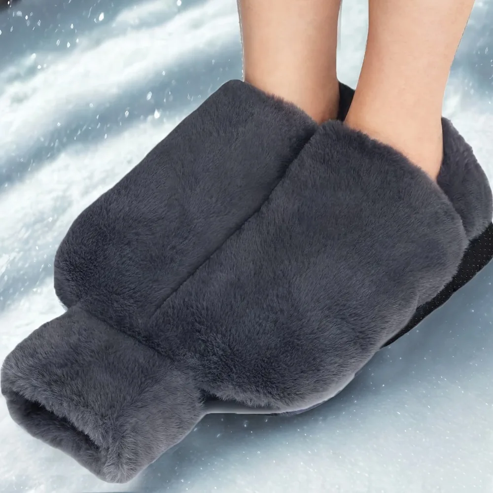 2L Non-Electric Rubber Hot Water Bottle With Soft Plush Cover Hand Feet Warmer Winter Thermal Bag For Home Office