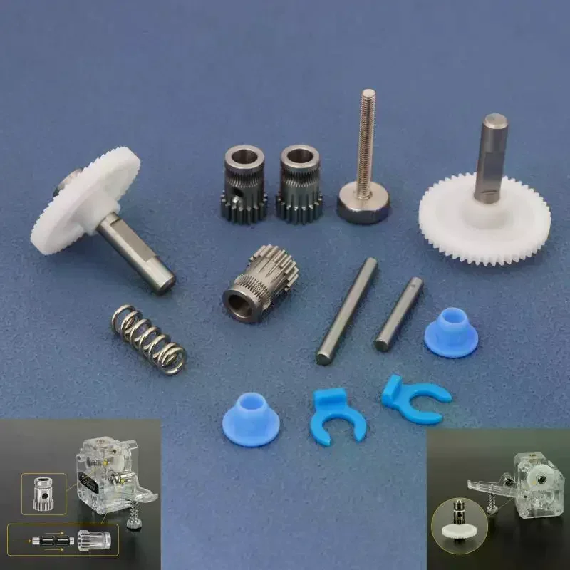 Dual Drive Gear Hardened Steel Upgrade Kit Extruder Drivegear For BMG Extruder For Prusa I3 3D Printer Bowden Extruder Parts