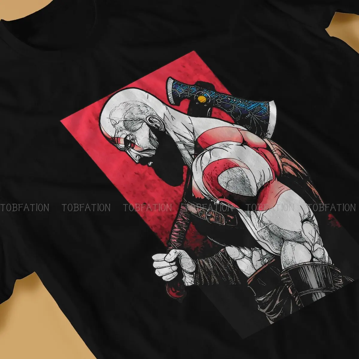 Kratos Gow Classic TShirt For Male God of War Game Clothing Style T Shirt Comfortable Print Loose