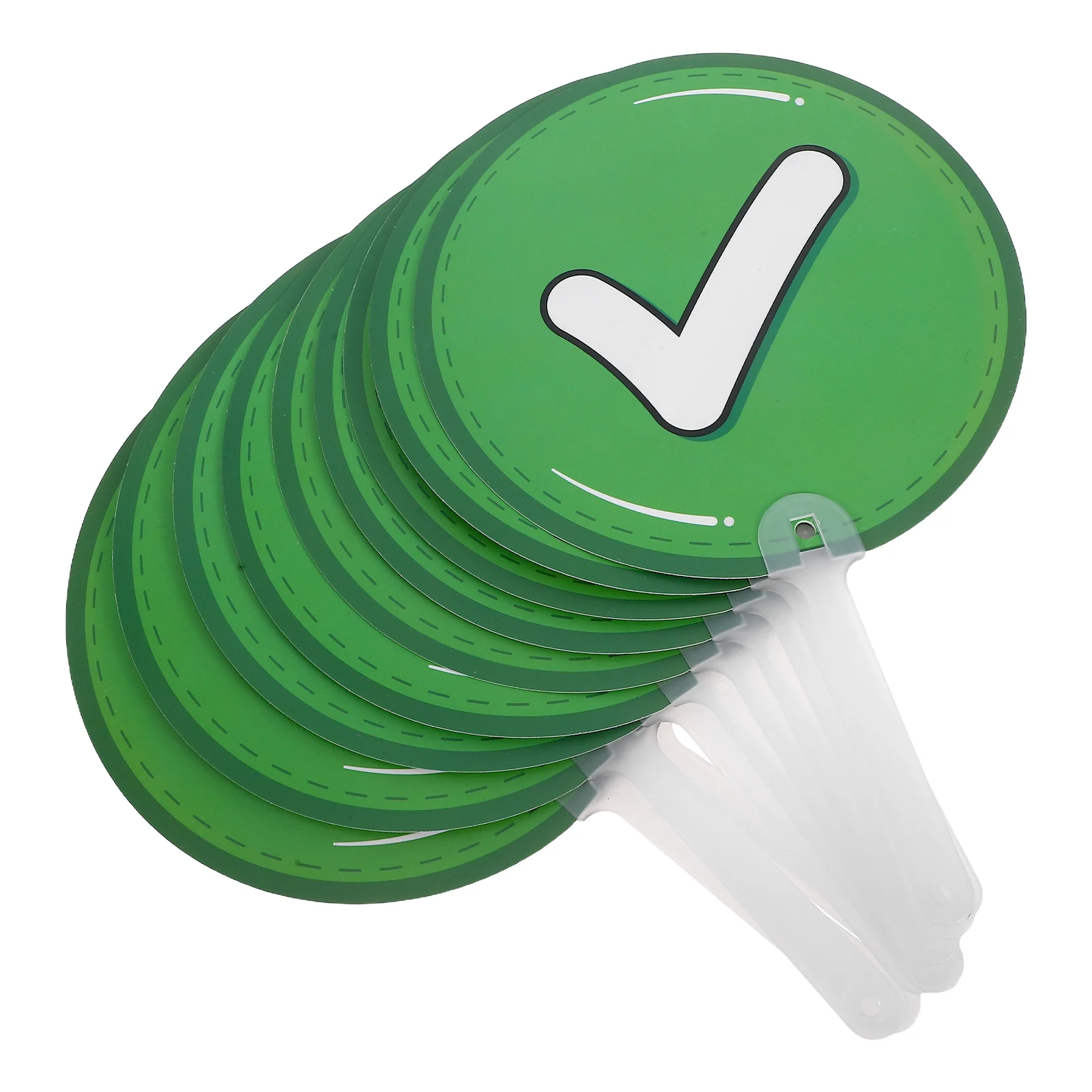 

10pcs Interactive Classroom Voting Paddles Double Sided True False Handheld Plastic Signs Student Response Tools