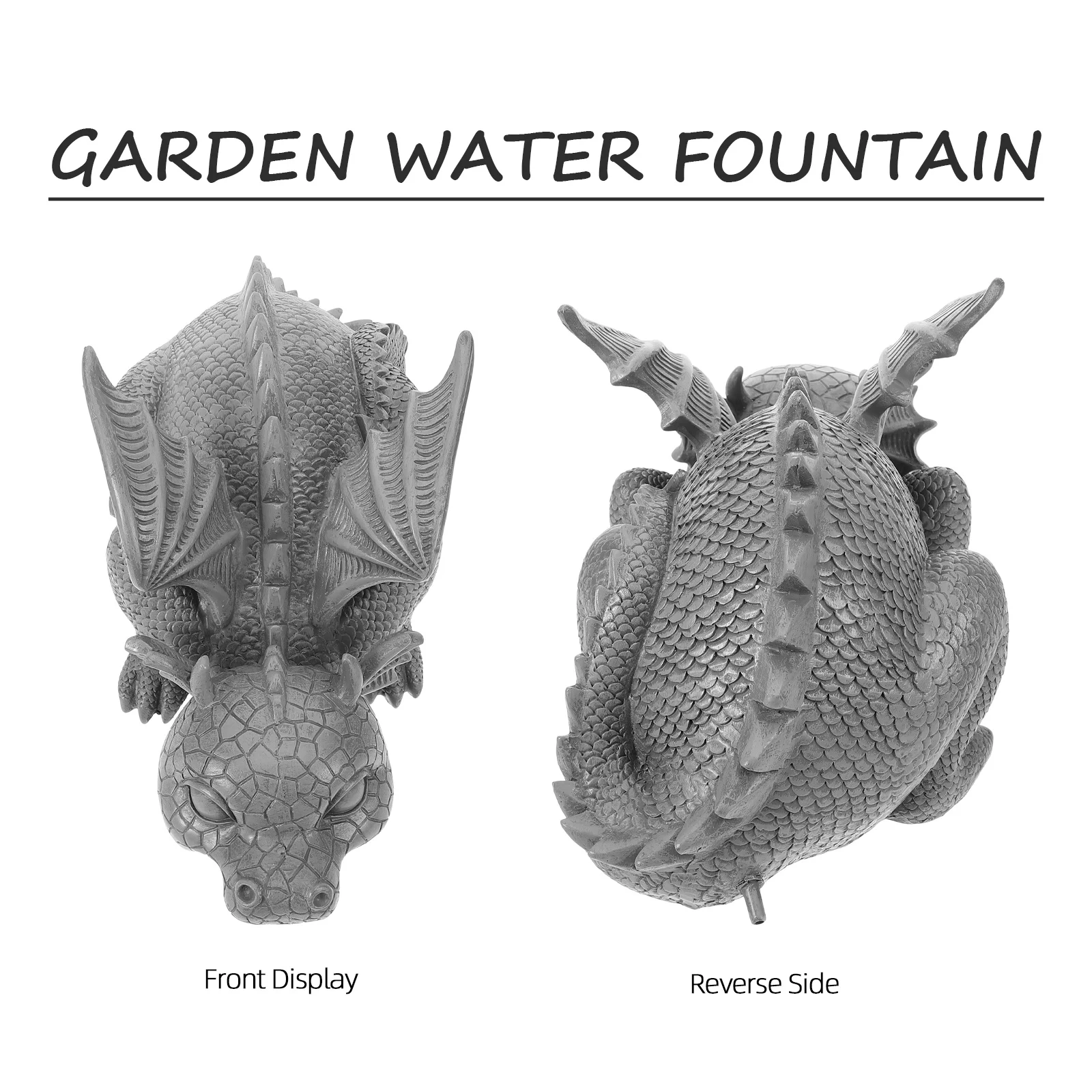 

Decorative Resin Dragon Desktop Statue Compact Size Creative Home Office Table Ornament Flowing Water Fountain Decor