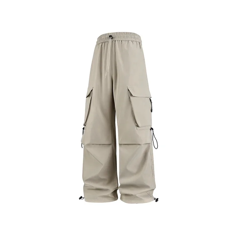 

Grey American cargo pants 2025 new summer thin outdoor quick-drying parachute pants sport pants
