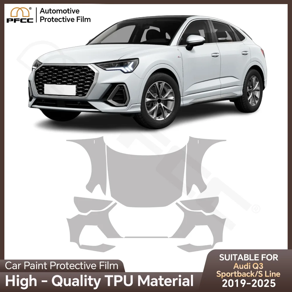 For Audi Q3 Sportback S Line 2019-2024 Anti-Scratch TPU Paint Protection Film Car Body Pre-cut PPF Clear Bra Resistant Invisible