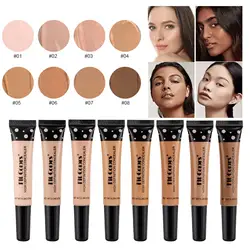 Face Contour Concealer Liquid Waterproof Full Coverage Foundation Corrector Palette Base Professional Makeup For Dark Skin