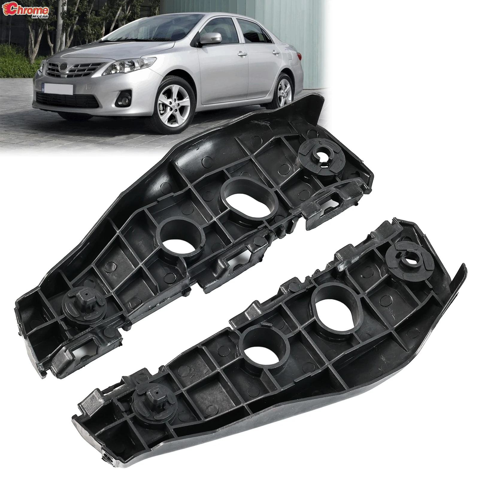 

2pcs Pair Car Front Left Right Bumper Guide Mount Bracket Grille Retainer For Toyota Corolla 2009 10 5211502130 5211512430