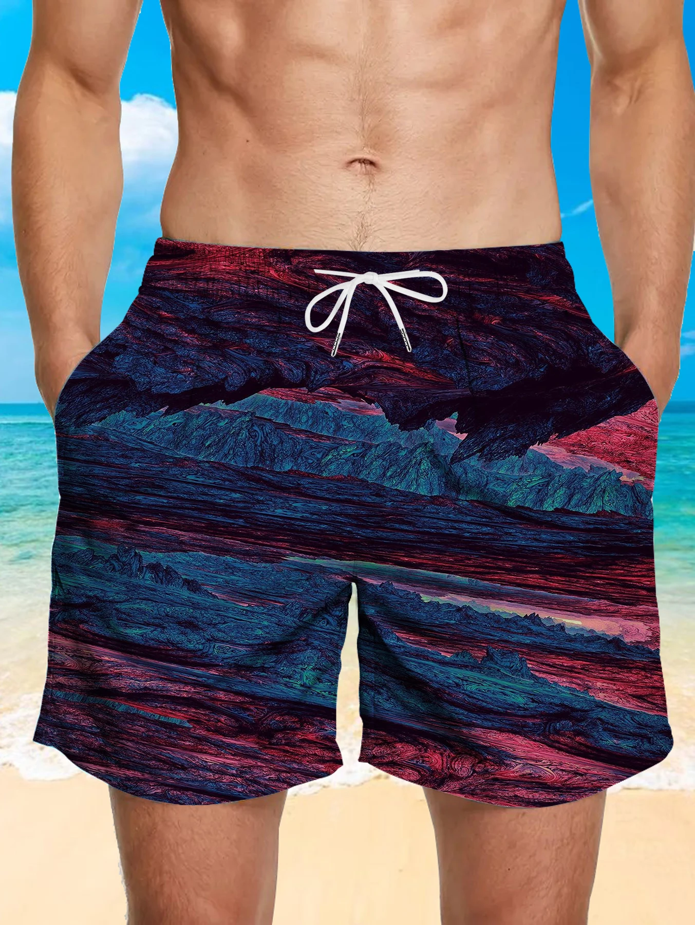 Men's Board Shorts Quick Dry Swim Trunks for Beach Vacation Surfing Pool Party Summer