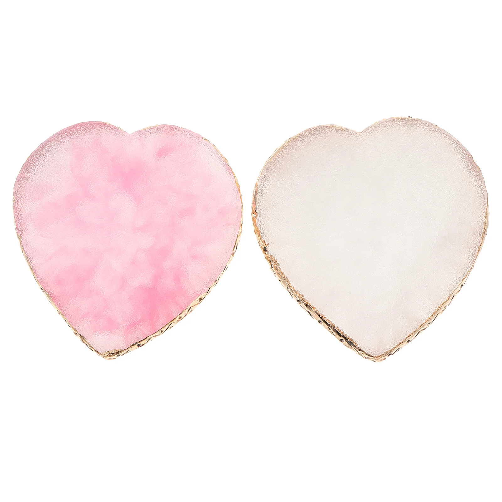 

2Pcs Nail Art Pallet Color Mixing Tray for Manicure DIY Beauty Salon Use Ideal Foundation Lipstick Pigment Blender Plate