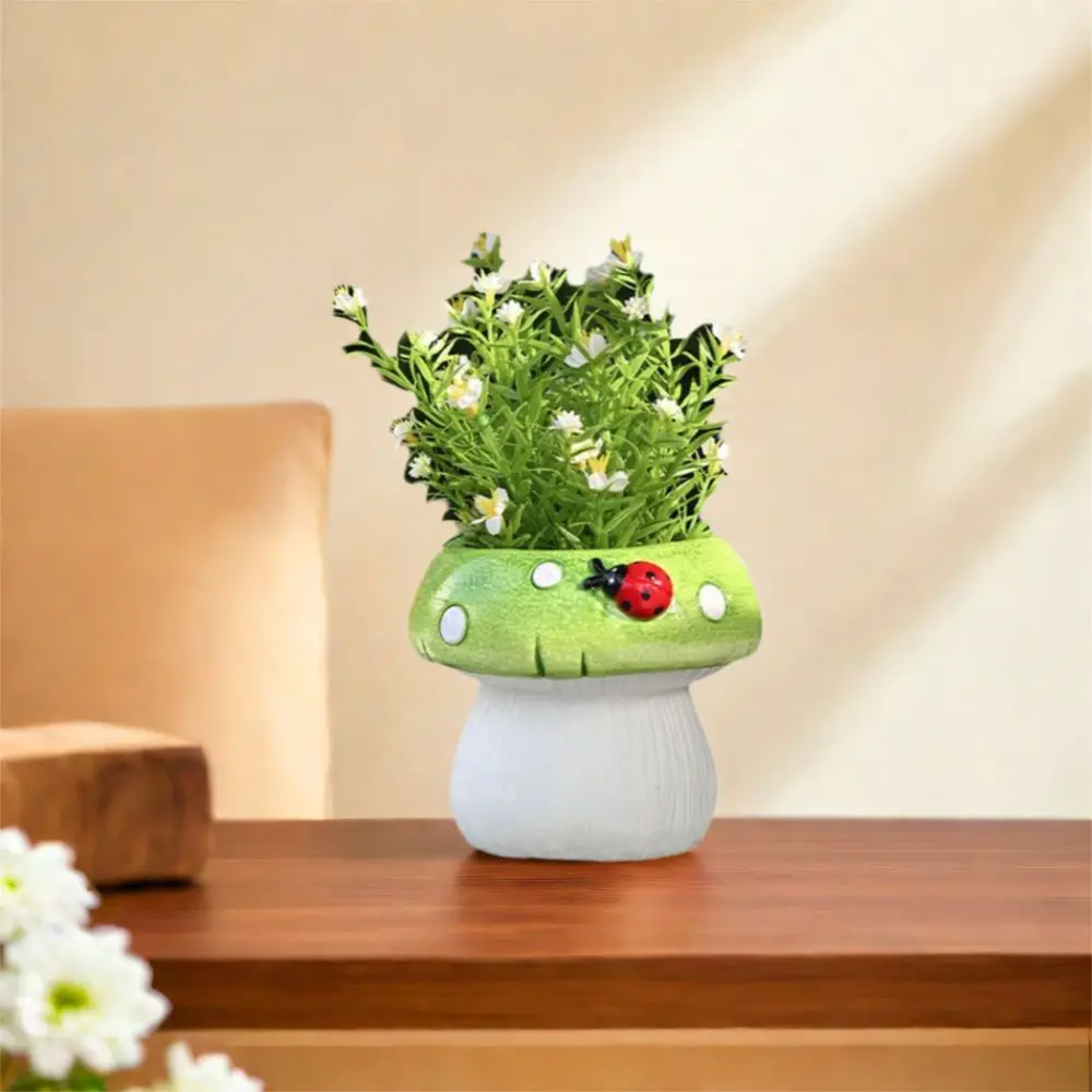 

Desktop Ornament Ceramic Mushroom Vase Modern Exquisite Hydroponic Flower Holder Creative Flower Pot Bedroom