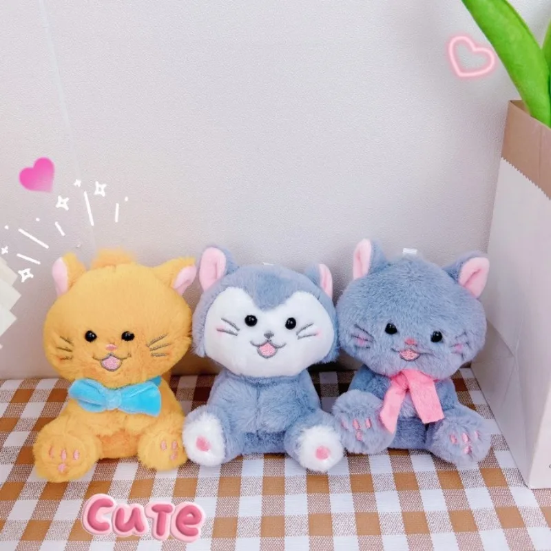 Kawaii Disney Marie Cat Plush Pendant Anime Plushies Keychain Cartoon The Aristocats Stuffed Doll Toys Bag Hanging Accessories