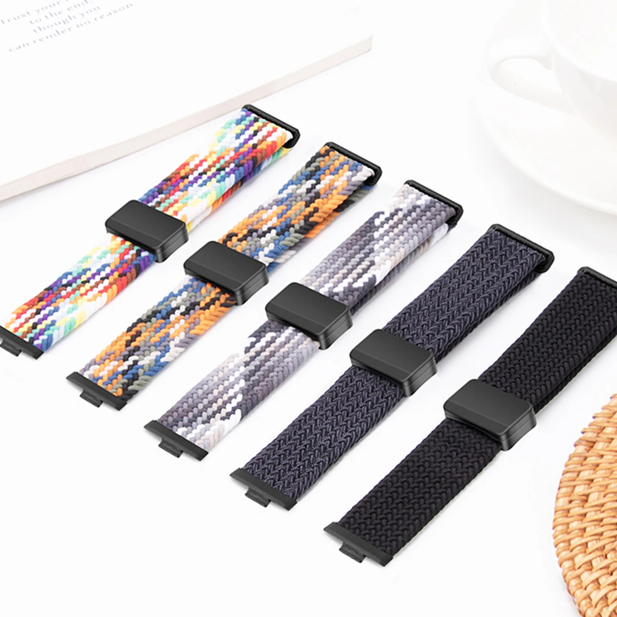 Magnetisches Gewebtes Nylon-Armband für Huawei Watch Fit3/4/4 Pro/5/5 Pro Armband für Huawei Watch Fit 5 Uhrenarmband Zubehör – Detail 2