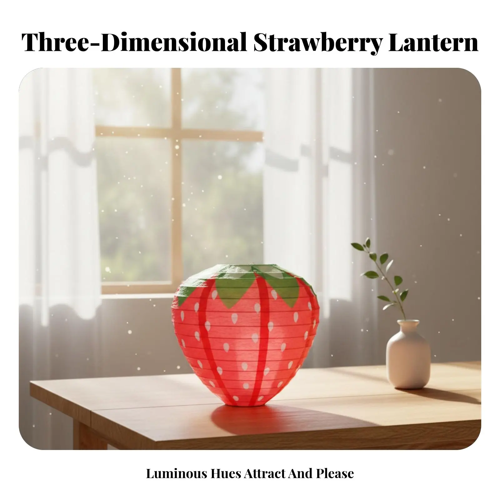 

3D-фонарик в форме клубники для детей, складной, овальной формы, ручной работы, для декора вечеринок, осенних мероприятий, дней рождения, детских садов