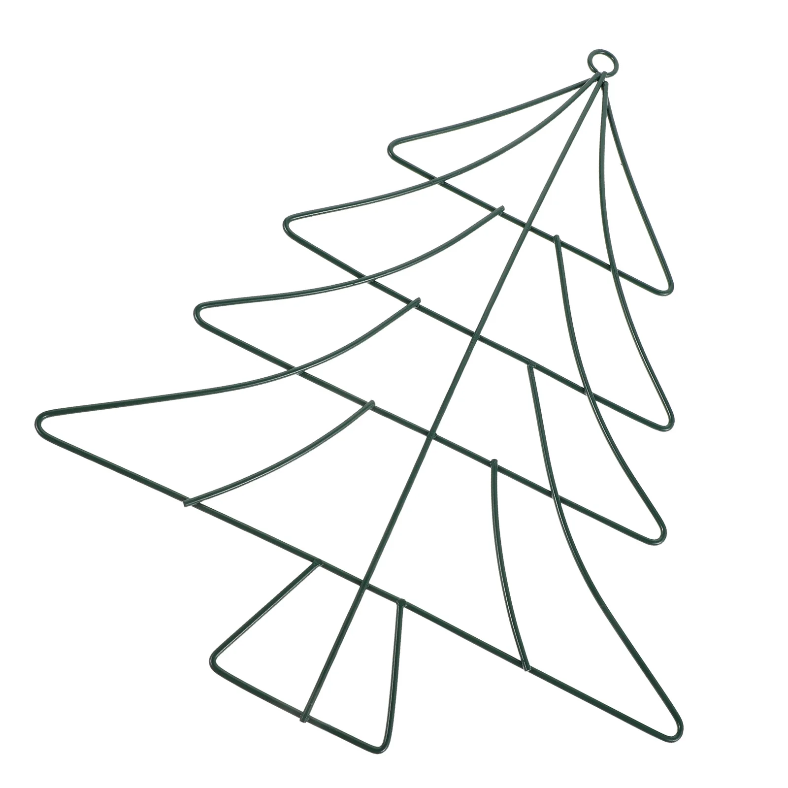 

Christmas Tree Shaped Metal Wreath Frame Iron Wire Xmas Garland Frame Hanging Ornament Party Decoration 12.89x9.82x0.08 Garden