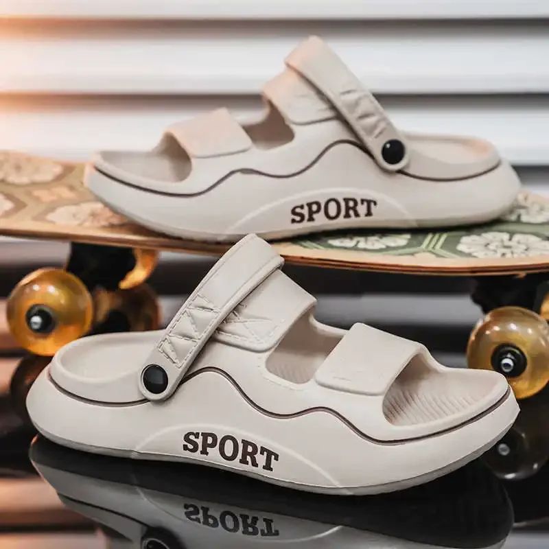 스트랩이있는 미끄럼 방지 목욕 슬리퍼 여름 남성 신발 아쿠아 샌들 운동화 스포츠 저렴한 품목 유형 Tenes Runing