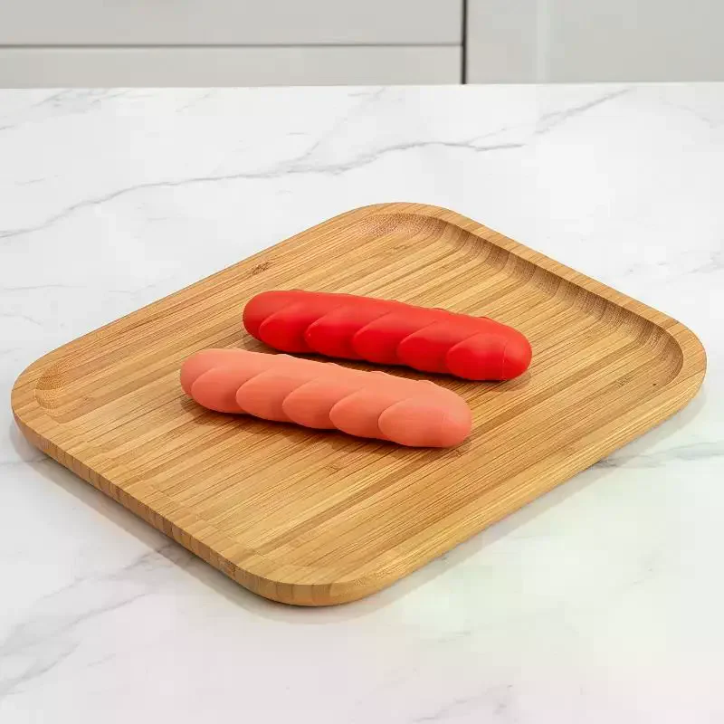 2Pcs Soft Sausage Shaped Sensory Squeeze Fidget Toy Stress Relief Gifts Office Relax Party Favors