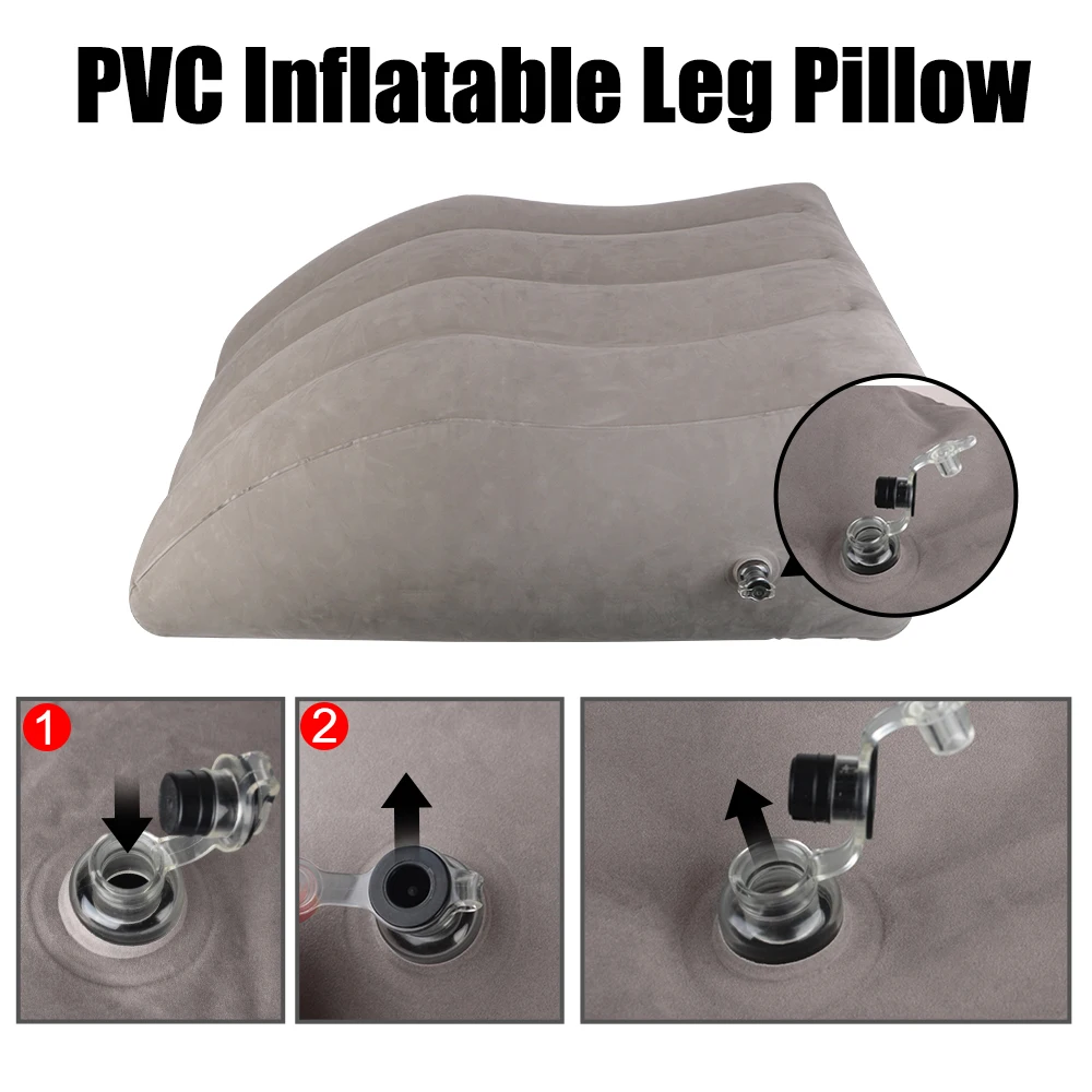 Portable Knee Cushion Inflatable Leg Pillow PVC Lightweight Elevation Leg Pillows Wedge Pillow Foot Pillow