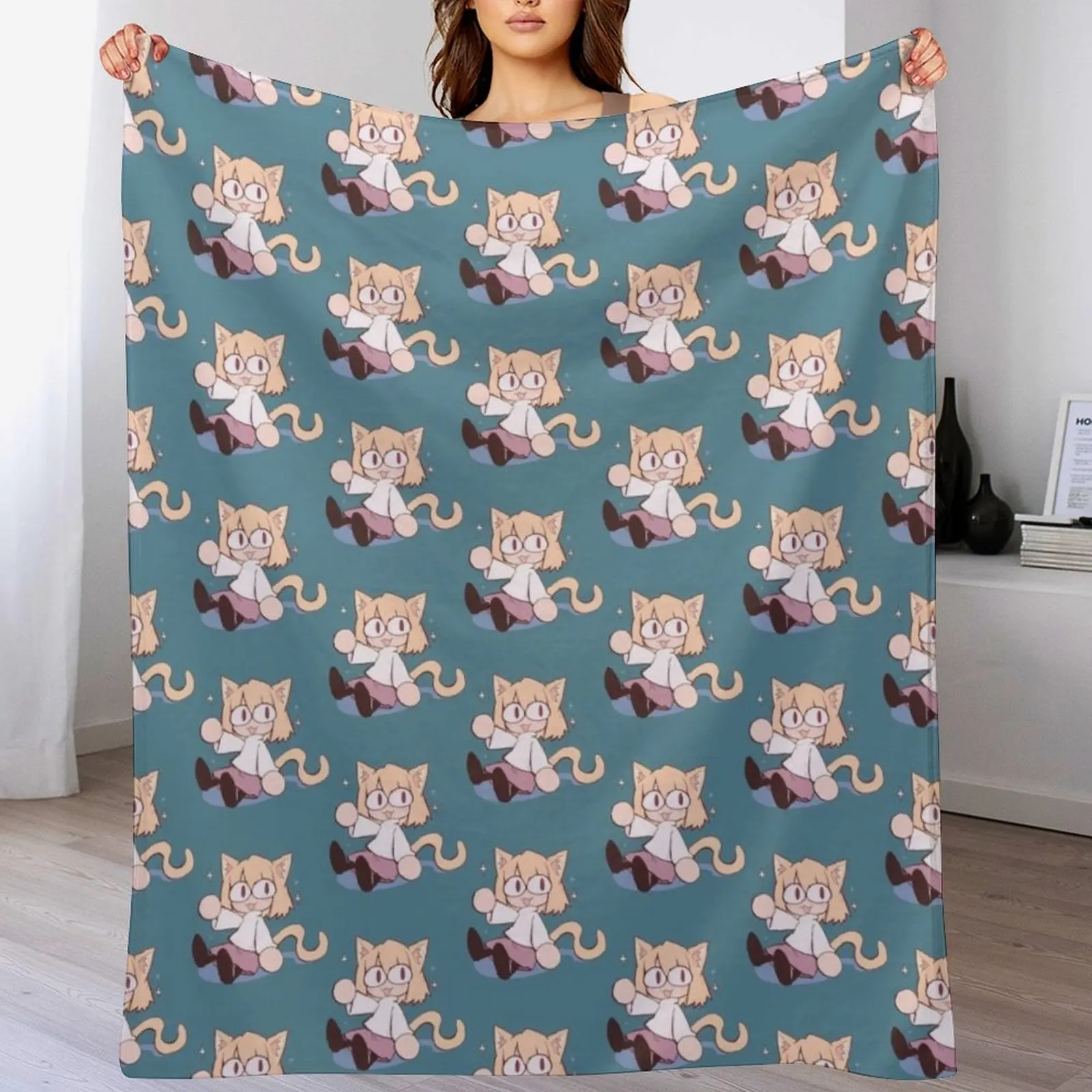 

neco arc funny neco arc,neco arc memes,neko memes,funny neko,neco arc Throw Blanket Wedding gift blanket for couple