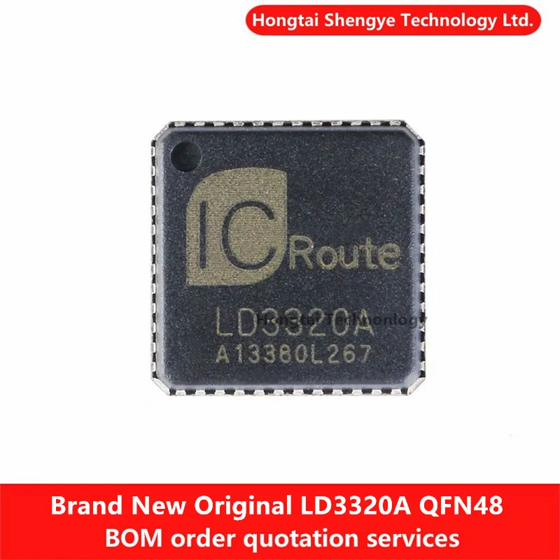 New Original Genuine SMT LD3320A QFN-48 Robot Speech Recognition IC Chip