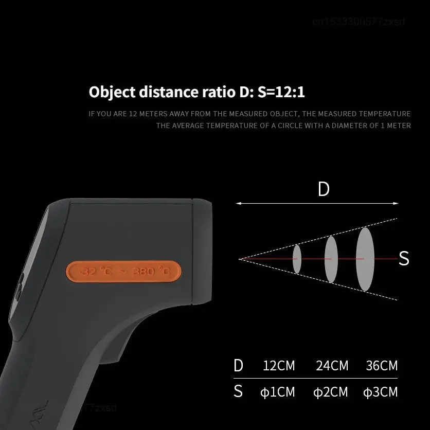Imagem -06 - Xiaomi-jimihome Termômetro Infravermelho Digital sem Contato Cozinha Cozinhando Alta Precisão Casa Pistola de Medição de Temperatura Laser