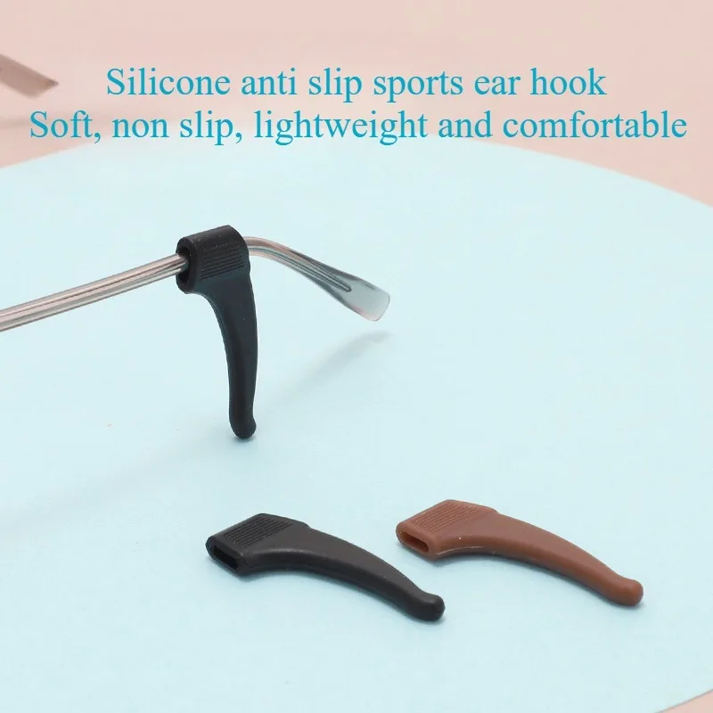 Doing Exercise Anti Slip Ear Hook Silicone Glasses Anti-skid Cover Accessories Glasses Legs Fixed Eyes Anti-drop Holder Cover