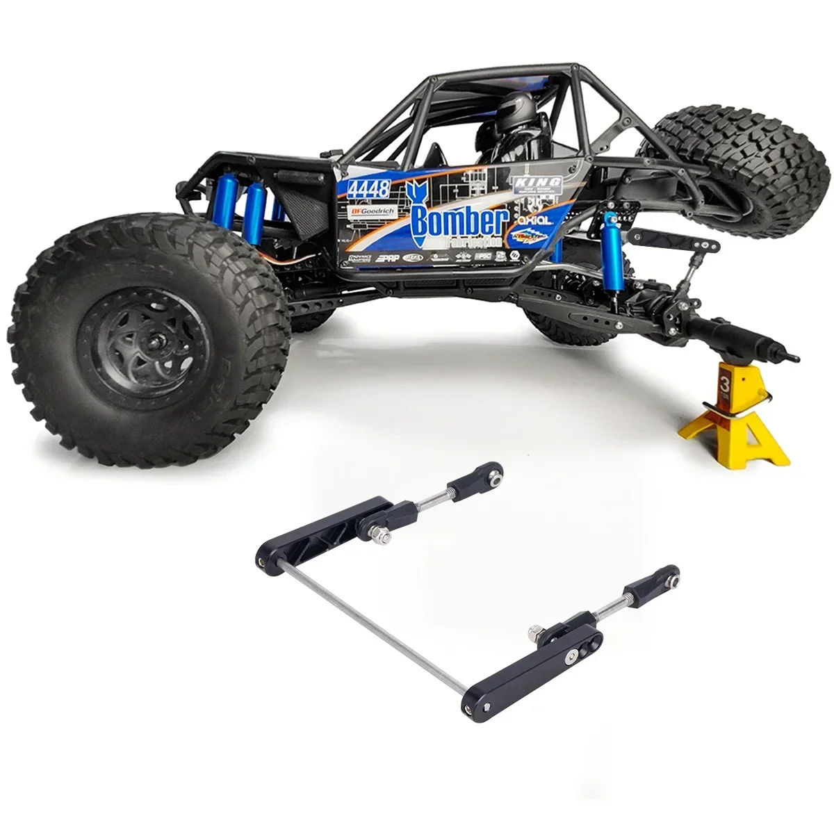 Kit de bielle anti-inclinaison pour Ghost Wraith RR10 – Arrière en métal, mise à niveau DIY, compatible avec les barres antiroulis UCFAB et avant