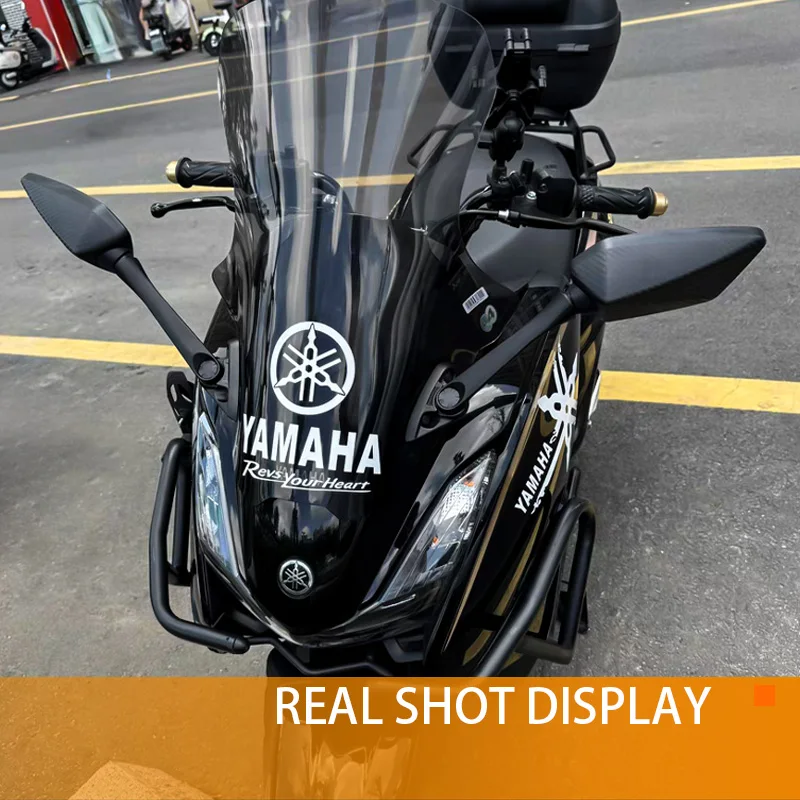 

For Yamaha YZF R3 R15 R25 NMAX155 XMAX300 Motorcycle Accessories Scooter Rear View Mirror Handlebar Rearview Mirrors Side Mirror