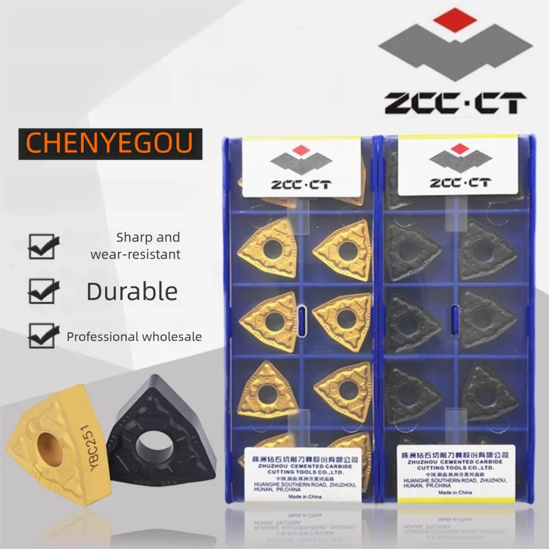

10pcs ZCCCT 100% Original WNMG WNMG08 WNMG080404 WNMG080408 DM YBC251 YBC252 CNC Lathe Cutting Tools Carbide Turning Inserts