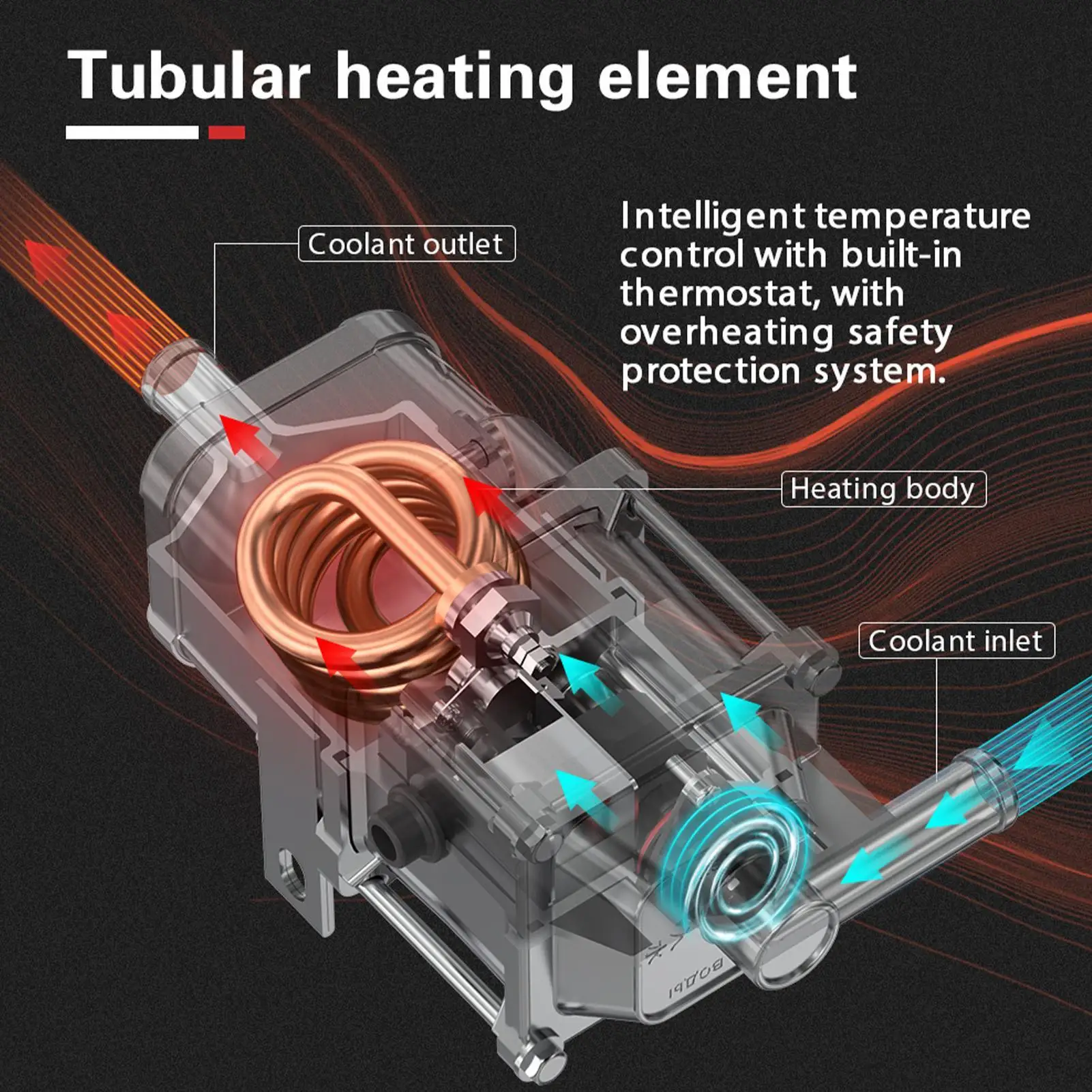 1500W/2000W/3000W Pre-start Engine Coolant Heater Preheater With Pump Car Heating Preheating Air Parking Heater Fast Heating
