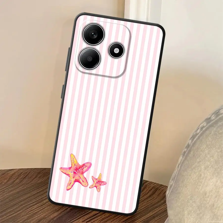 Starfish Stripes Phone Cover Case for Xiaomi Redmi Note 15 10 14C 9 8 13 14 Pro Plus 12 11 12C 13C A7 Pro A5 A4 K80 A1 A2 K40 view 4