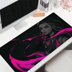 900x400mm Kawaii Gamers Accessories V-Valorants Rubber Mousepad Computer Pad Gamer Girl Desk PC Cabinet Carpet Keyboard Mausepad