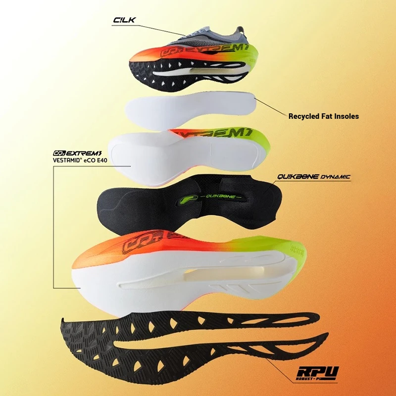 361 Degrees Furious Future 2.0 Running Shoes Marathon Plate Racing