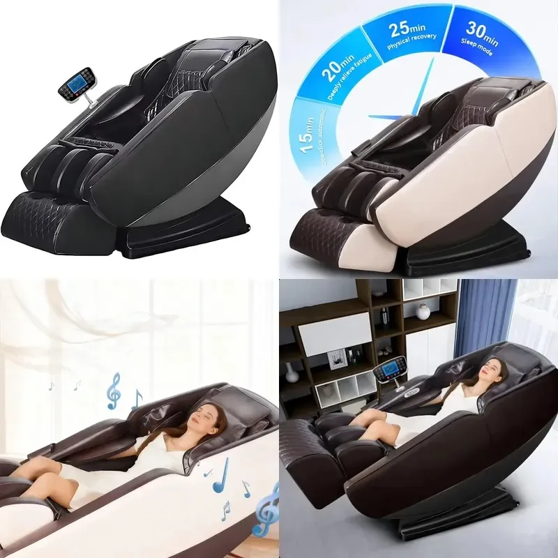 2025 Luxury Electric 4D 3D Zero Gravity Full Body Stretching Massage Chair High End Massager for Home Use