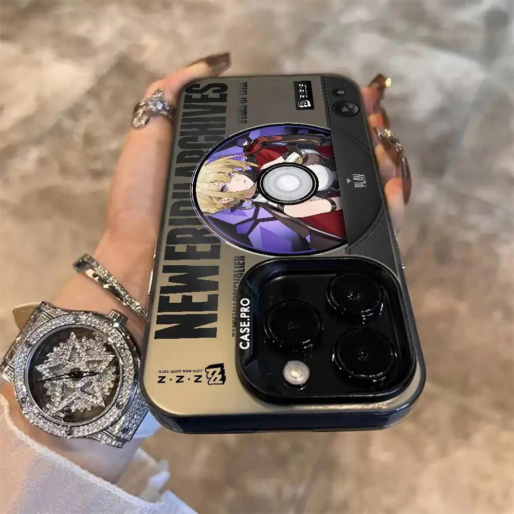 حافظة هاتف Zenless Zone Zero Zzz لهاتف آيفون 16 15 14 13 12 11 Plus Pro Max متعدد الألوان أورورا ليزر مقاوم للصدمات Funda