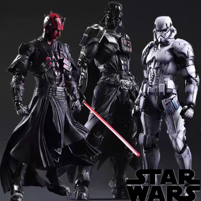 

New Marvel Play Arts Kai Star Wars Figure Boba Fett Darth Vader Stormtrooper Maul Movable Figure Model Toys Collection Gift