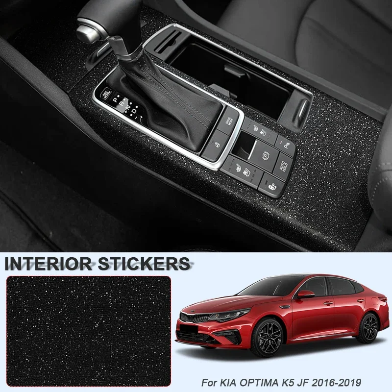 For KIA OPTIMA K5 JF 2016-2019 Car Carbon Interior Sticker Auto Window Lifting Panel Decal Gear Door Protective Film Accessory view 2