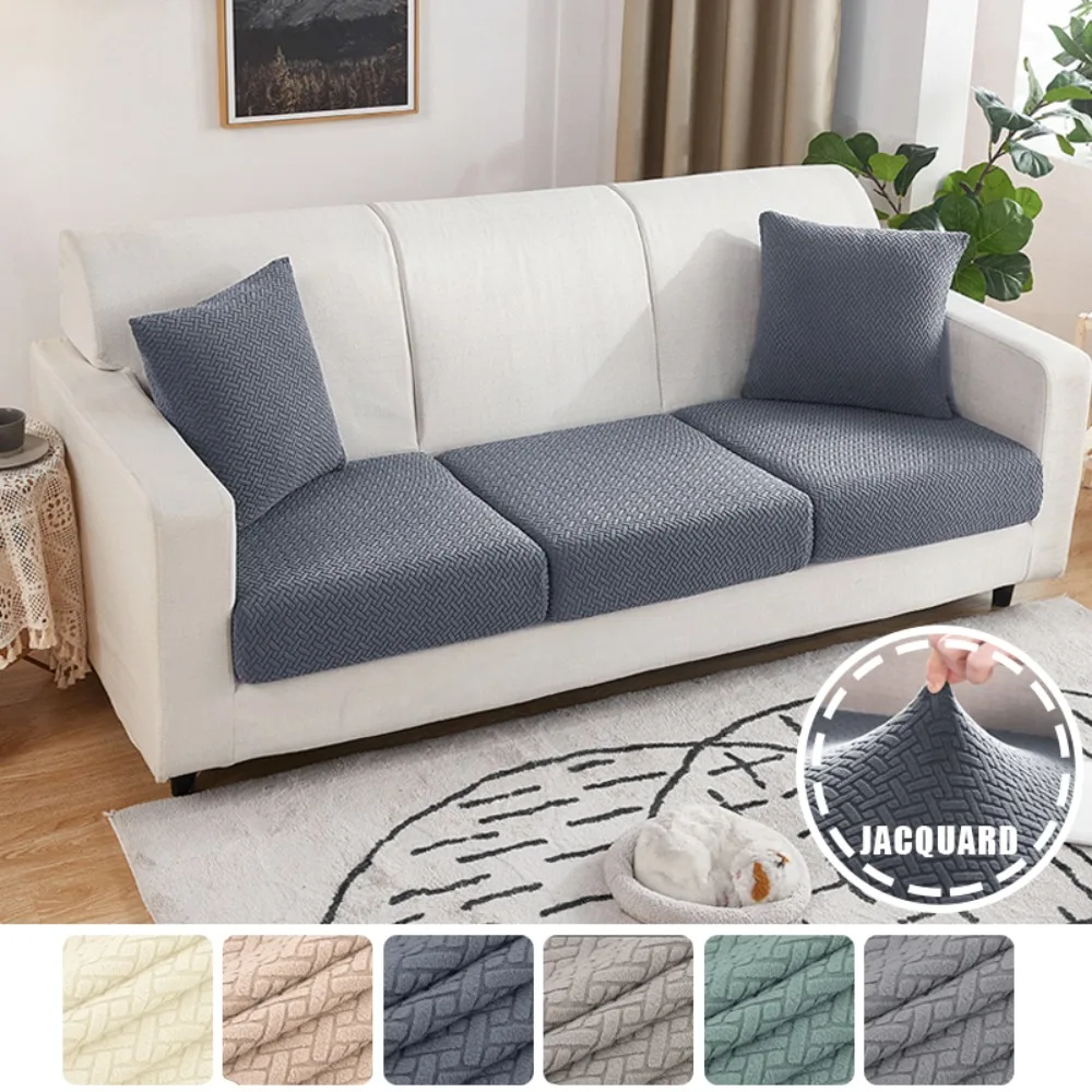 Jacquard-Sofabezug mit Twill-Muster, Dehnbarer Sofaüberwurf, Möbelschutz für Büro, Wohnzimmer, Heimdekoration, 1 Stück, Staubdicht