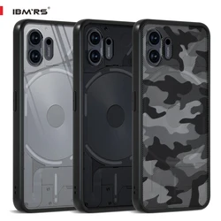 IBMRS for Nothing Phone 2 Case Camo Transparent [Shockproof][Military Grade] Slim TPU Cover Anti-Yellowing Anti-Scratch Protecti