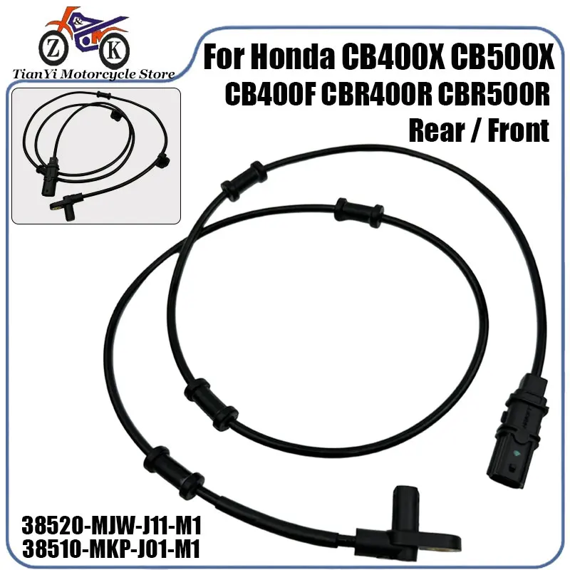 

1PCS Front/Rear Motorcycle ABS Wheel Speed Sensor For Honda CB400X CB500X CBR400R CBR500R CB400F CB500F Speed Sensor Replacement