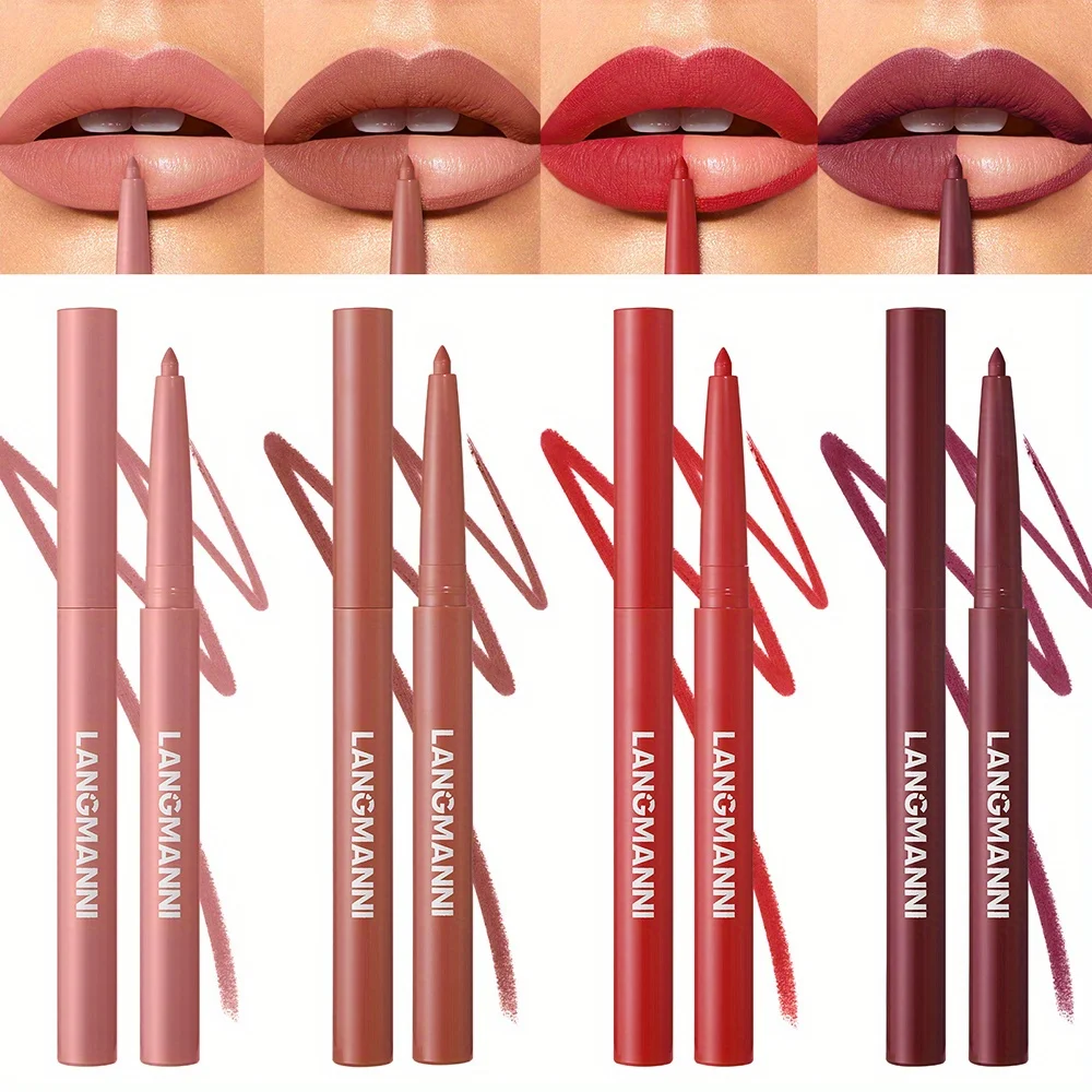 Delineador labial fosco à prova d'água de longa duração copo antiaderente batom caneta contorno linha labial