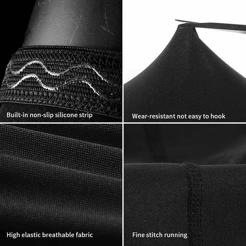 Knee Protection Gear: Long Compression Sleeves with Impact Protection for Basketball, Football & Volleyball