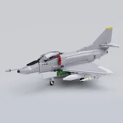 NEW WW2 Military MOC 1:35 Scale A-4E Skyhawk jet fighter Model creative ideas high-tech Children Toy Gift aircraft Plane Blocks