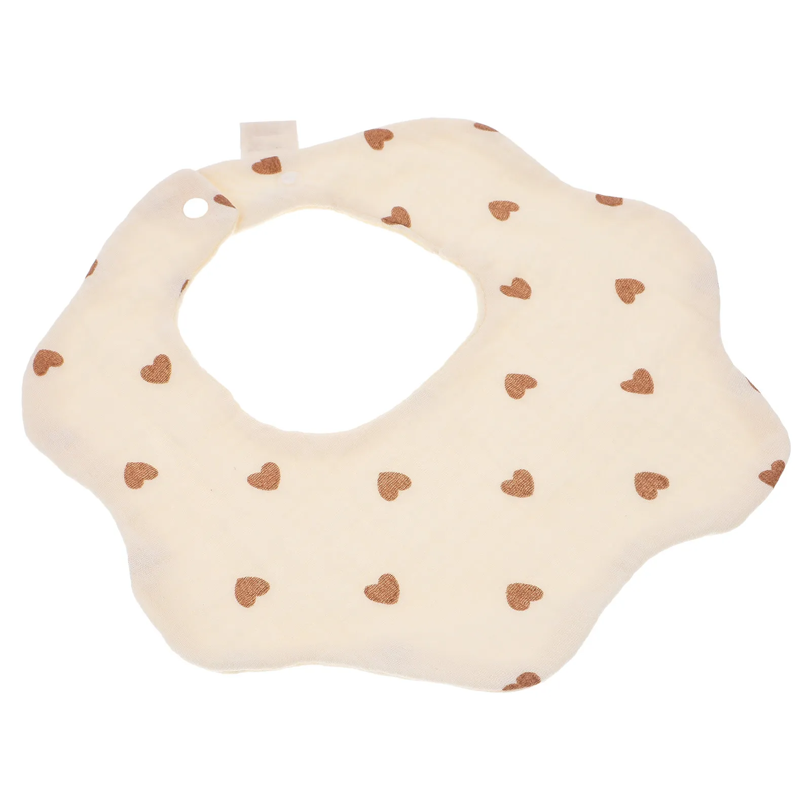 

Baby Cotton Bib for Newborn Toddler Feeding Drool Protection Soft Breathable Snap Button Bib for Baby Girl Boy Infant Eating