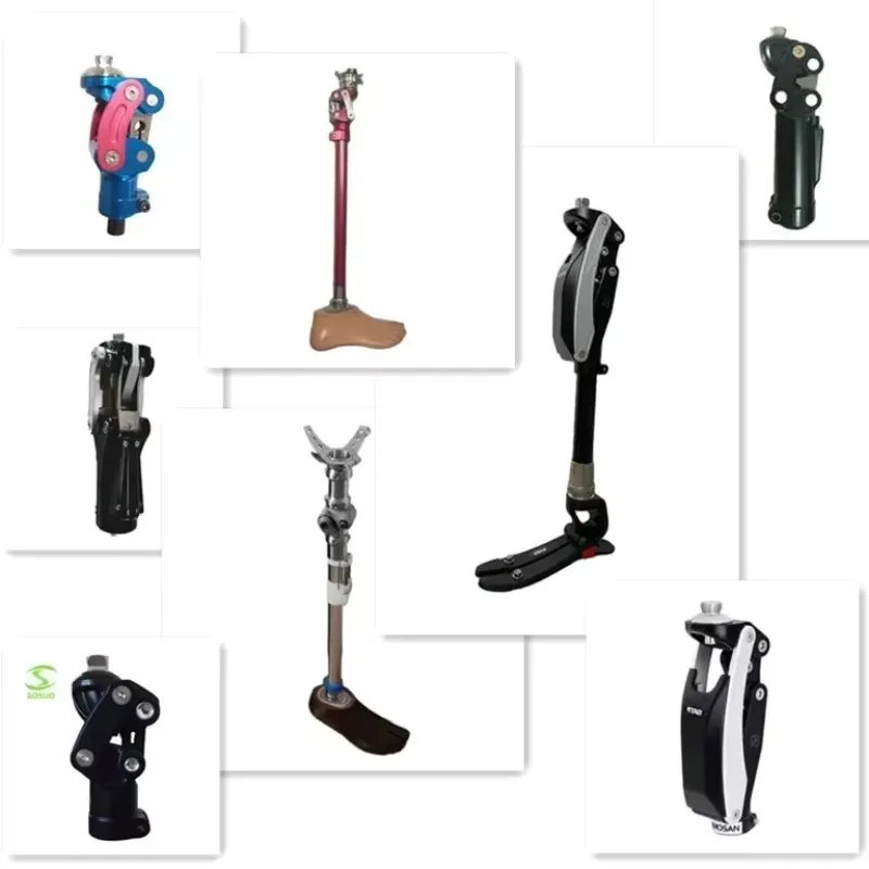 Four bar pneumatic knee joint for leg prosthesis artificial limbs   above knee joint for Prosthetic leg