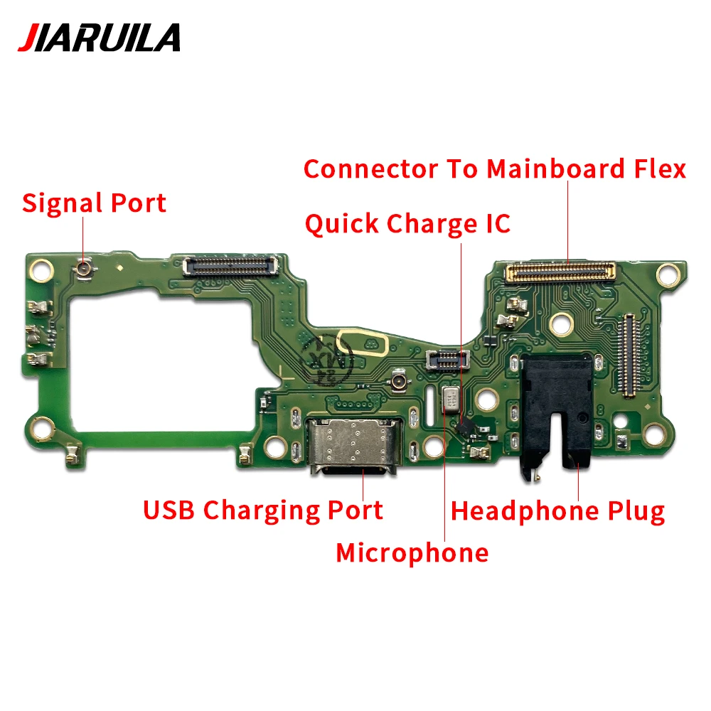 10Pcs，Tested For Oppo A95 A74 Find X3 Lite Realme 8 Reno 6 Lite  4 5 5K USB Charging Port Dock Charger Plug Connector Board Fle