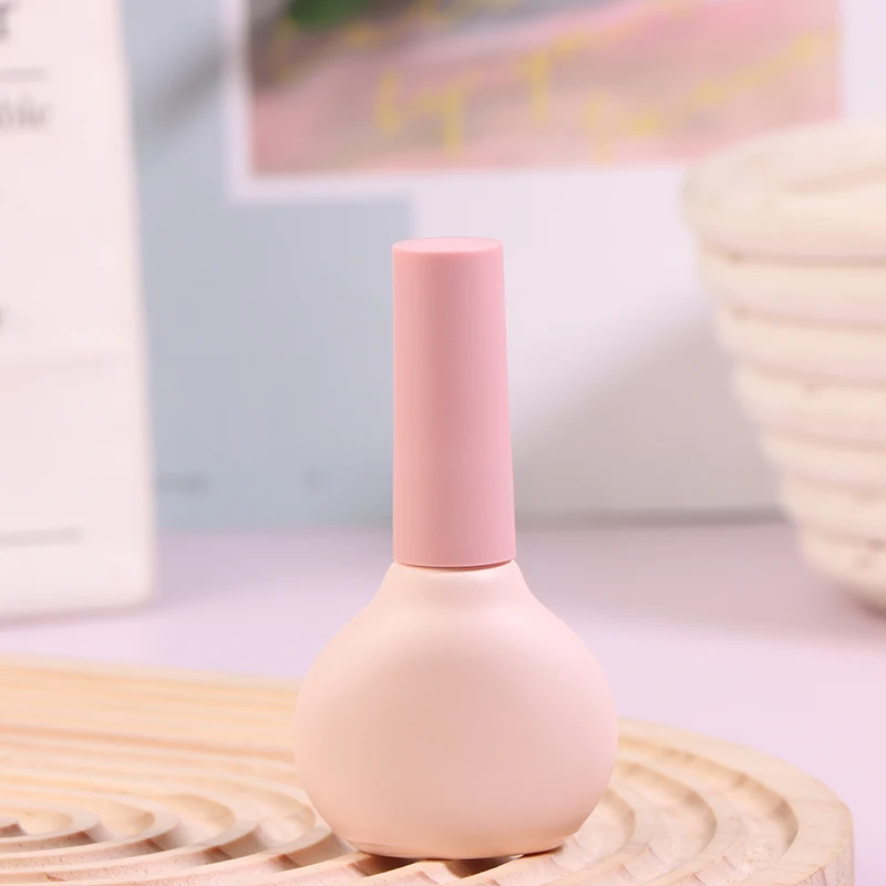 9ml Empty Transparent Glass Nail Polish Bottle Empty With Lid Brush Cosmetic Containers Nail Glass Bottles With Brush