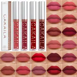 Koreaanse 18 Kleuren Waterdichte Vloeibare Lippenstiften Lip Make-Up Matte Fluwelen Lippenstift Lipgloss Cosmetisch Naakt Langdurige Niet-Markering