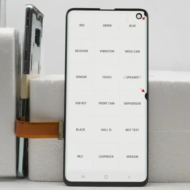 Tela LCD Super AMOLED para Samsung Galaxy S10, conjunto de digitalizador de tela de toque, 100% 6,1 \