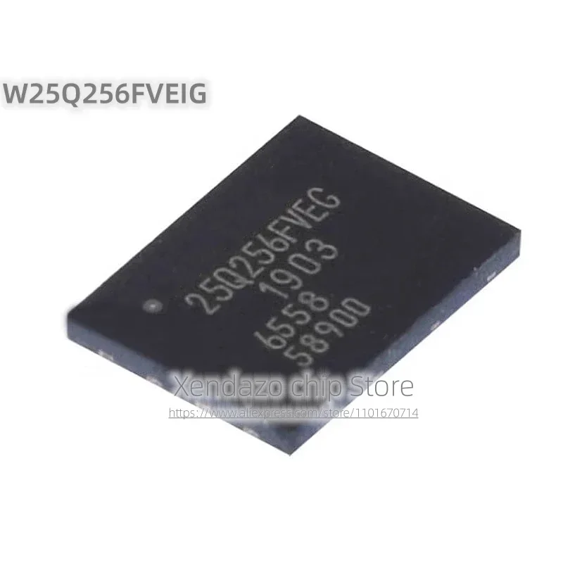 5pcs/lot W25Q256FVEIG 25Q256FVEG WSON-8 package Original genuine FLASH-NOR Memory chip